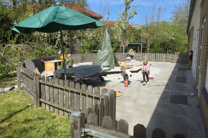 En dejlig stor terrasse